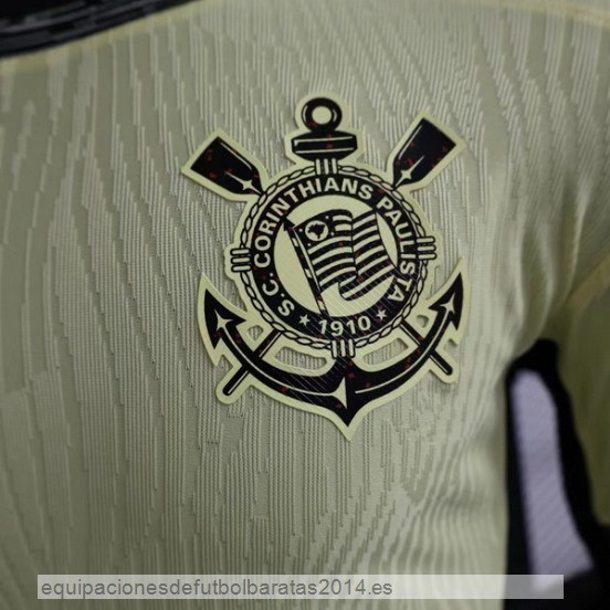 Nuevo 3ª Jugadores Camiseta Corinthians Paulista 23/24 Amarillo Baratas
